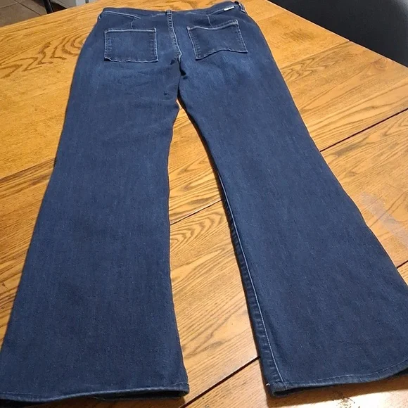 MOTHER Jeans Womens 27 BLUE Bootcut Boot Cut Preowned Used Pants FLARE FLARED - Picture 2 of 7